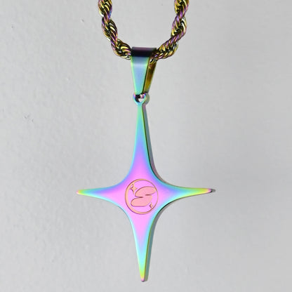 IRIDESCENT STAR PENDANT