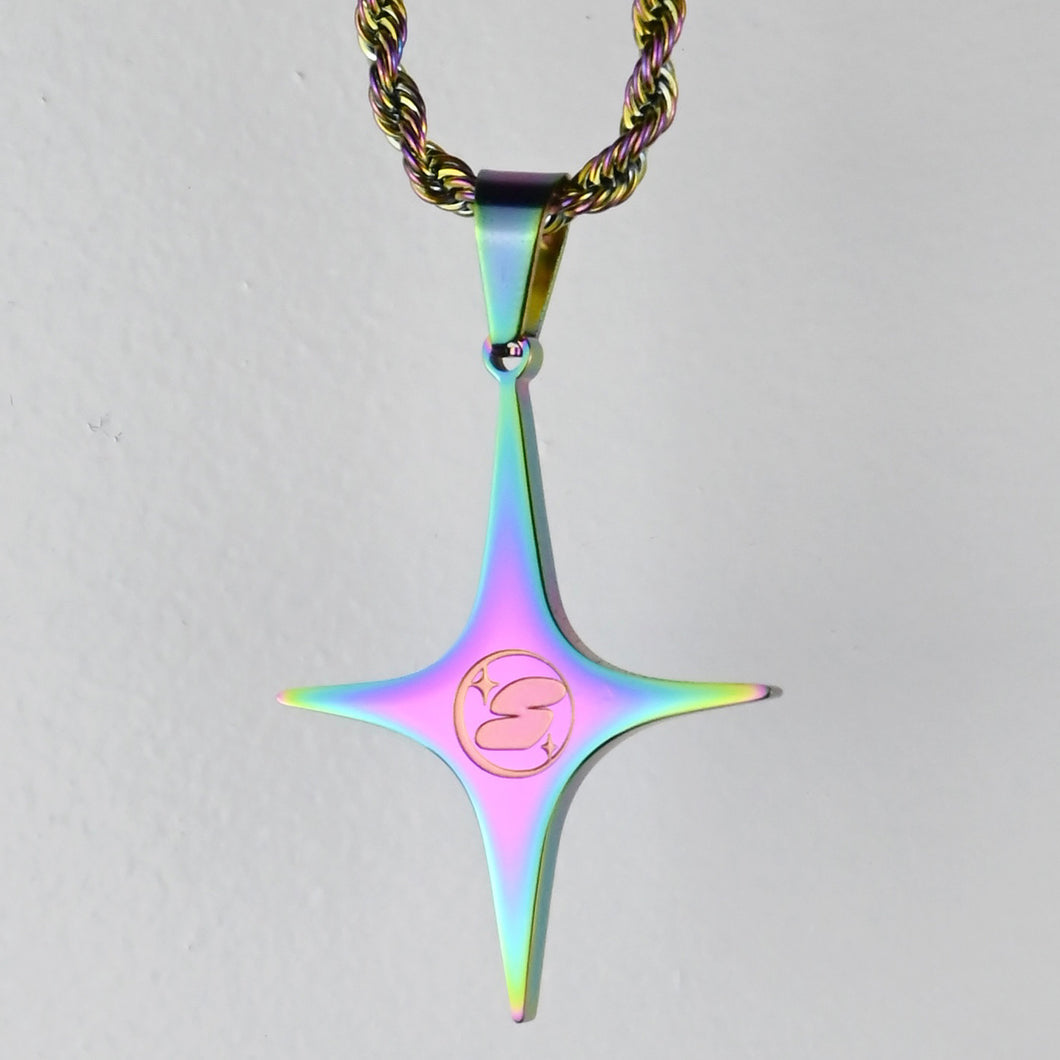 IRIDESCENT STAR PENDANT