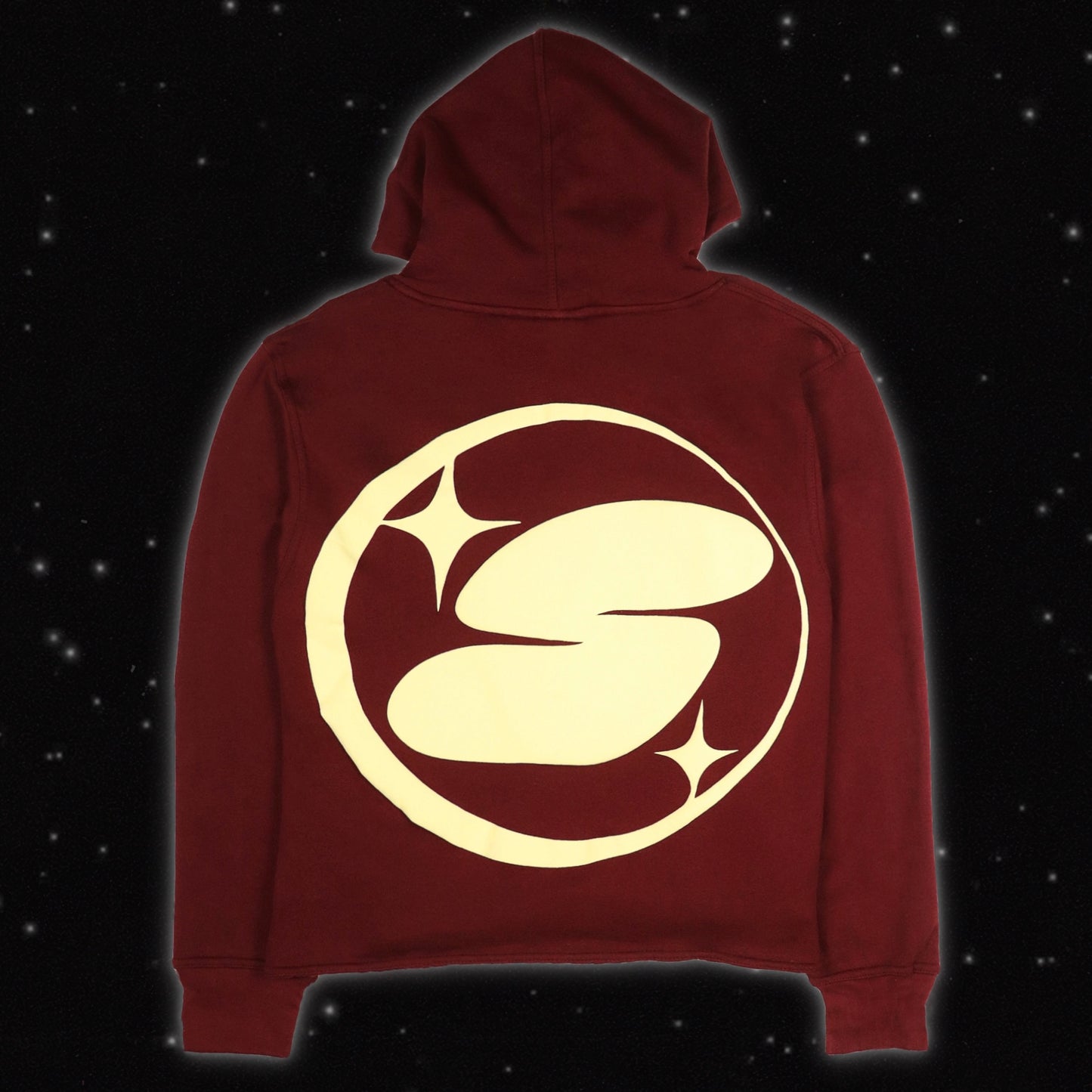 STAR N MOON HOODIE DISTRESSED