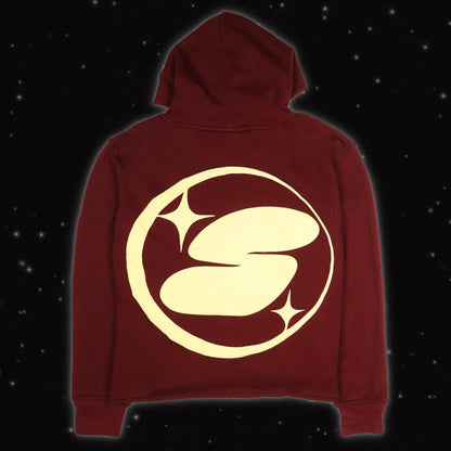 STAR N MOON HOODIE DISTRESSED