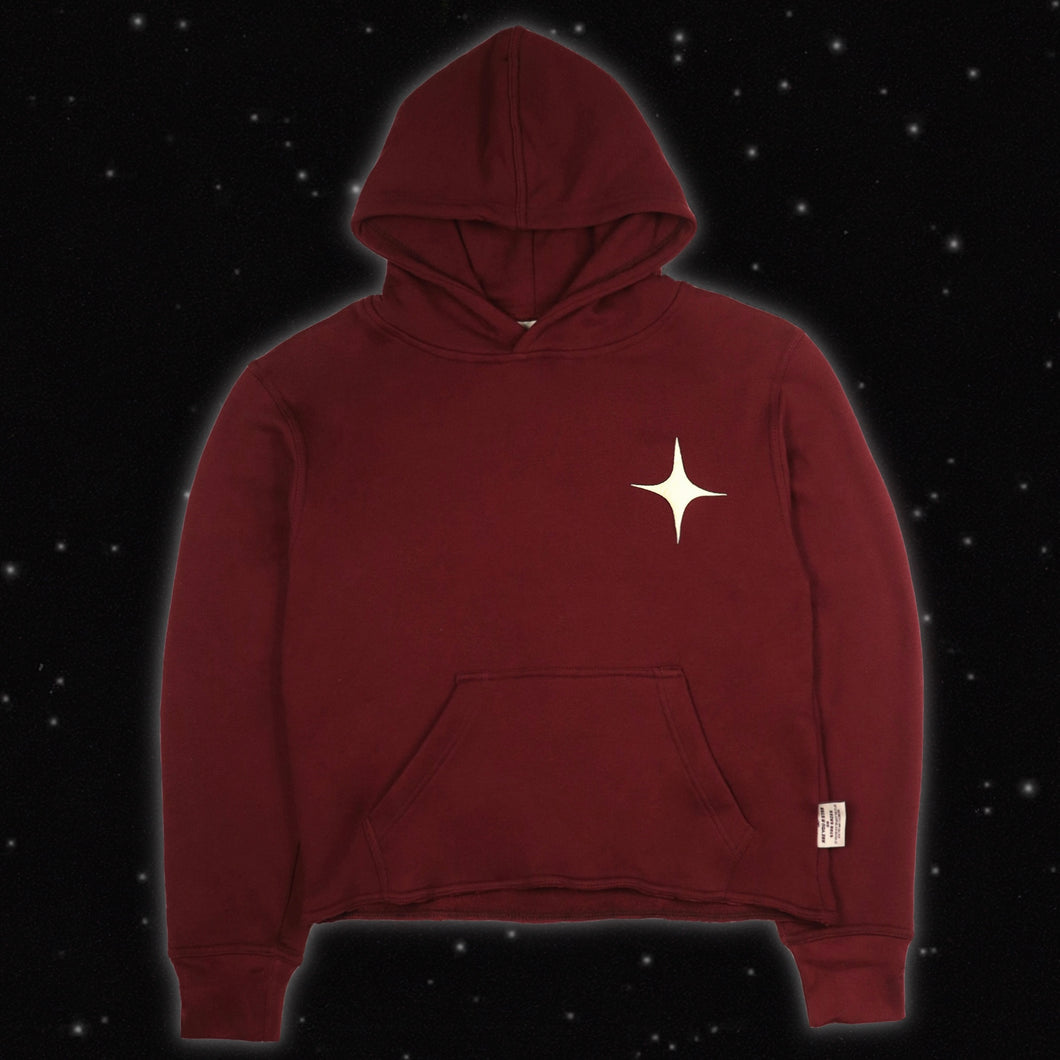 STAR N MOON HOODIE DISTRESSED